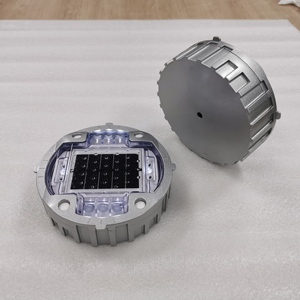 Углубленный Солнечный Дорожный стержень диаметром 150 мм с предупреждением о дорожном движении, мигающим кошачьим глазом - Product Image 3