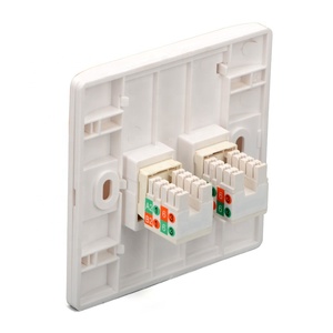 Plaque murale double port RJ45 pour réseau LAN <span class=keywords><strong>et</strong></span> téléphone, type 86, blanche, pour <span class=keywords><strong>prise</strong></span> réseau FTTH <span class=keywords><strong>fibre</strong></span> <span class=keywords><strong>optique</strong></span> - Product Image 5
