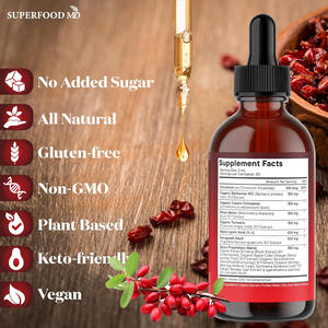 Gouttes liquides de supplément de berbérine à la cannelle de Ceylan, melon amer, glucomannane, gymnema, chrome, curcuma, panax ginseng, moringa - Product Image 6