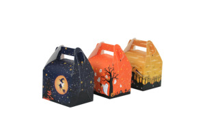 Halloween Party Favour regalo trattare scatole di carta dolcetto o scherzetto <span class=keywords><strong>scatola</strong></span> di carta di Halloween caramelle con manici per dolci giocattoli regali - Product Image 4