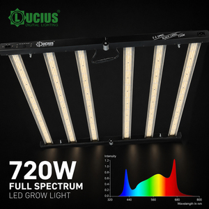 Lámpara LED de Cultivo de Espectro Completo de 720W, Aluminio, Alto PPFD, para Floración, Cultivo Hidropónico en Interiores - Product Image 1