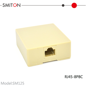Caja <span class=keywords><strong>de</strong></span> Conexiones Telefónicas RJ45 <span class=keywords><strong>de</strong></span> 8 Pines, Montaje Superficial, Terminal <span class=keywords><strong>de</strong></span> 8 Núcleos, Tipo <span class=keywords><strong>Roseta</strong></span> <span class=keywords><strong>de</strong></span> Puerto Único 8P8C - Product Image 2