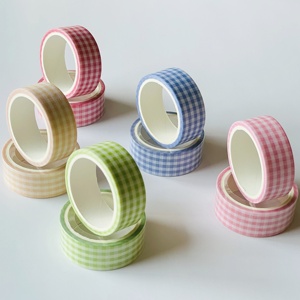 Wholesale Custom Line &amp; Grid Fresh Style Washi <strong>Tape</strong> Minimalist Dividers Fresh Minimalist Journal Supplies - Product Image 3