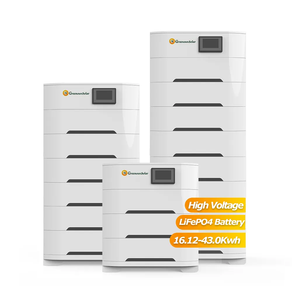 Greensun energy-storage-system 3.2V lifepo4 cells 153V 204V 256V 100AH 15kwh 30kwh 50kwh batteria al litio