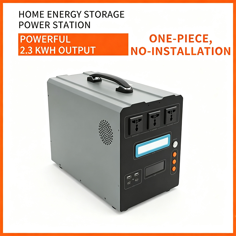 Smart LCD Display Home Laptop Phone Charging Portable Power Supply Station LiFePO4 1000W 2000W 3000W Mini Generator Solar