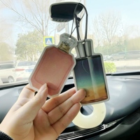 Désodorisant de voiture personnalisé en papier de coton pour rétroviseur – Parfum naturel longue durée et élimination des odeurs – Design luxueux