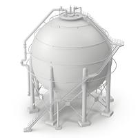 Réservoir de stockage sphérique de 6000 Cbm 3000ton Lpg et réservoir de stockage sphérique de gaz propane de 3000 tonnes Lpg