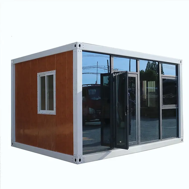 China Supplier flat pack Prefabricated Office building Container Houses cheap Prices with Glass hot sale