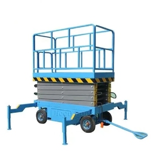 Küçük hava mobil bir adam makaslı kendinden tahrikli hava çalışma platformları hidrolik makaslı asansörler 600kg 800kg fiyat - Product Image 1