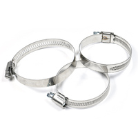 12mm 16mm 20mm 22mm 27mm 32mm 35mm 201 304 Colliers de serrage en acier inoxydable Collier de serrage réglable américain