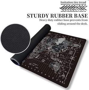 Grand clavier tapis de souris de jeu noir <span class=keywords><strong>carte</strong></span> <span class=keywords><strong>du</strong></span> <span class=keywords><strong>monde</strong></span> tapis de souris avec base en caoutchouc antidérapante <span class=keywords><strong>Xxl</strong></span> bureau de jeu pour tapis Pc - Product Image 3