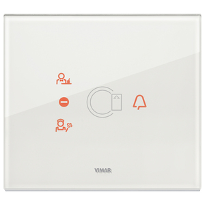 Panneau tactile Vimar en verre blanc 18x14,1 cm avec icônes pour le contrôle de la domotique - Product Image 1