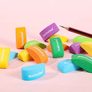 Soododo Weird Bear Wx-9011 Gomme à effacer créative en caoutchouc colorée en forme de <span class=keywords><strong>souris</strong></span>, fournitures scolaires pour étudiants, petit format - Product Image 1
