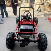 Kart Eléctrico Todoterreno de 1800W, Kart de Carreras Silencioso para Parques de Diversiones al Aire Libre, Kart Eléctrico Todoterreno de 4 Ruedas para Montaña y Desierto