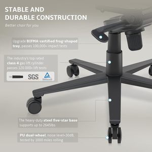 Penjualan laris kulit PU hitam putih 180 Kulit Buatan tak terbatas lembut Sway kursi Gaming ergonomis atas 5 kursi kantor berakhir sakit punggung - Product Image 4