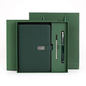 Wholesale Promotional Luxury Gift Items <b>Notebook</b> <b>A5</b> Leather Journal Custom Diary <b>Notebook</b> Gift Set With Pen and Refill for Sale - Product Image 2