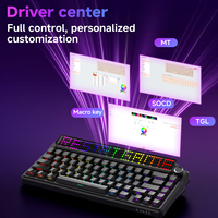 Keyboard Mekanik 68 Tombol Ringkas Layanan Lengkap Tri Mode 2.4G BT USB C RGB Produsen OEM ODM Grosir Langsung Pabrik