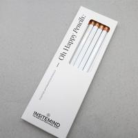 Personnalisé 7,5 pouces # 2 crayons blancs HB 2B avec impression de slogan positif par estampage à chaud pour l'école, le bureau et la maison, lot de 8 crayons