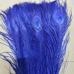 Plumes de paon blanchies et teintes faites à la main en gros pour mariage, décoration de maison, vase, carnaval, fête, bricolage et artisanat - Product Image 5