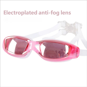 แว่นตาว่ายน้ำกรอบเล็ก ป้องกันน้ำ ป้องกันฝ้า ป้องกันรังสียูวี เป็นมิตรกับสิ่งแวดล้อม ดีไซน์ทันสมัย ชุบเคลือบอย่างดี สำหรับสายตาสั้น - Product Image 4