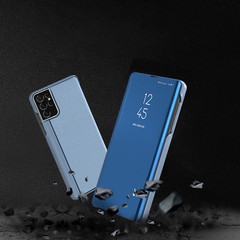 Galaxy S21 Ultra Smart Clear View Cover Flip Stand Clear View