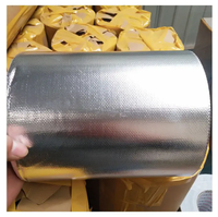 Ruban adhésif en fibre de verre et feuille d'aluminium haute résistance, isolant thermique, résistant à la chaleur, imperméable, pour l'étanchéité des tuyaux CVC, découpé sur mesure