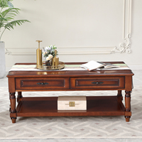 Table basse en bois Live Edge pour salon à la maison Table basse carrée avec beauté naturelle pour accentuer votre espace