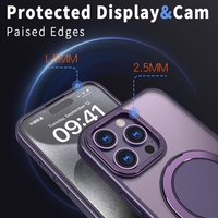 Étui de protection magnétique rotatif pour iPhone 15 Pro Max 14Plus 13 12 11 Protection de l'objectif en métal Support magnétique Coque arrière de téléphone