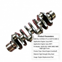 Vilebrequin forgé 8970331712 8971129813 pour moteur Isuzu 4HF1, pièces de rechange pour camionnette légère Isuzu ELF NPR NQR