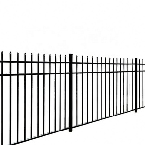 Valla y barandilla <span class=keywords><strong>de</strong></span> hierro forjado, valla <span class=keywords><strong>de</strong></span> marco <span class=keywords><strong>de</strong></span> hierro con tratamiento térmico, galvanizado en caliente, Euro Palisade - Product Image 5