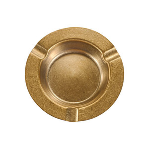 Retro Stainless Steel <b>Ashtray</b> Round Thickened Gold Cigar Holder For Bars KTVs Restaurants - Product Image 3