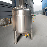 Cuve de mélange réacteur en acier inoxydable à double enveloppe chauffée électriquement avec agitateur pour le mélange d'aliments, de boissons, de détergents, de peintures et de cosmétiques