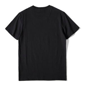 Camiseta Personalizada Bordada para Hombre, 235 g/m², Tejido de Punto, Manga Corta, Cuello Redondo, Negra, Estilo Casual Urbano - Product Image 2