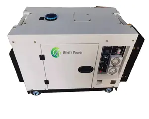 China Cheap Price 6KW 7KW 8KW 10KW 12KW Single or 3 Phase AC Diesel Generators Set Silent Portable Watercooled Diesel Generator