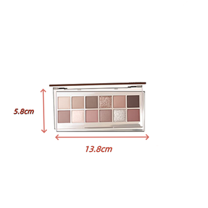 Thời trang 12 màu chất lượng cao Eyeshadow Palette lâu dài trung tính Matte Nude cho dễ dàng ứng dụng ngọc trai Eyeshadow - Product Image 2