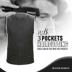 Accessoires d'uniforme de coiffure : Kimono client, Veste zippée pour coupe de cheveux, Robe de <span class=keywords><strong>coiffeur</strong></span>, Cape, Blouse de salon de coiffure et barbier - Product Image 4