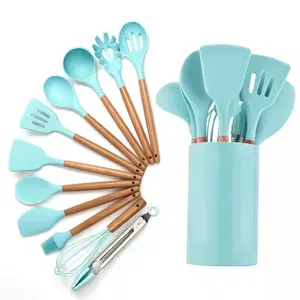 Top Supplier Non-Stick Cookware Set Not Deformed Spoon Sets High Quality Silicone Kitchen Cake Shop Tools