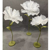Décorations géantes écologiques en soie artificielle, fleurs de pivoine en trois parties, pour mariage et Noël, directement de l'usine