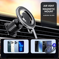 Support de téléphone magnétique créatif et robuste pour voiture, fixation mains libres à long bras pour grille d'aération ou siège arrière, compatible avec tous les smartphones