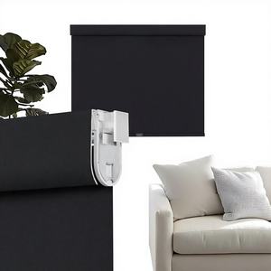 पर्सिलक्स 100% ब्लैकआउट रोलर रंगों के कोई उपकरण/ड्रिल कॉर्लेस थर्मल इन्सुलेटेड uv सुरक्षा गोपनीयता (ब्लैक 22 "w x 72" एच) - Product Image 1