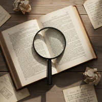 Classic Handheld Magnifier with Round Handle 90mm Acrylic High Clarity Lens