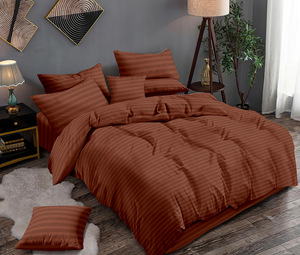 Quality Cotton Sateen Stripe Bed <strong>Linen</strong> - Ideal for Hotels and Homes - Product Image 3