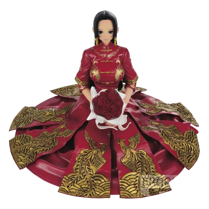 One Pieced Anime Figure Sweet Style Pirates Boa Hancock Figure Boa Hancock Kimono Flower WeddingFigurine Collectible Model Toys