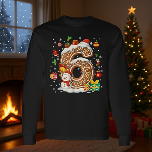 Camiseta navideña de manga larga con diseño de pareja, número 67, Six Seven Meme - Product Image 3