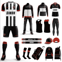 Maillot de Football Original à Séchage Rapide pour Homme, Fabrication OEM, Vente en Gros, Personnalisé avec Numéro et Nom