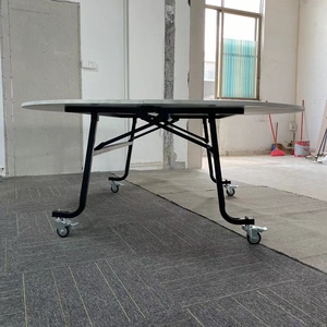 Chất lượng cao vòng bàn ăn mở rộng vòng gấp bàn ăn với con lăn bánh xe - Product Image 4