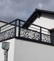YL METAL Plaque découpée au laser en aluminium pour extérieur, clôture de jardin, main courante, balustrade de terrasse et de balcon, produit en promotion