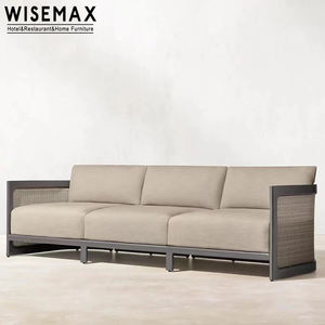 WISEMAX FURNITURE Ensemble de meubles de jardin avec cadre en aluminium de haute qualité et canapé déco en rotin pour l'extérieur - Product Image 4