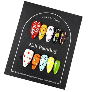 <span class=keywords><strong>Ongles</strong></span> artificiels en acrylique 100% faits à la main de haute qualité, modèle fleur 3D, couleur blush, forme amande, <span class=keywords><strong>faux</strong></span> <span class=keywords><strong>ongles</strong></span> moyens, 10 pièces/boîte, vente en gros - Product Image 5