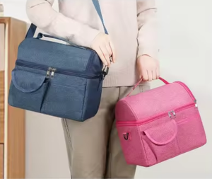 Sac isotherme portable en tissu Oxford 600D avec logo personnalisé, idéal pour le bureau, les voyages, les pique-niques, avec isolation thermique, style tendance - Product Image 3